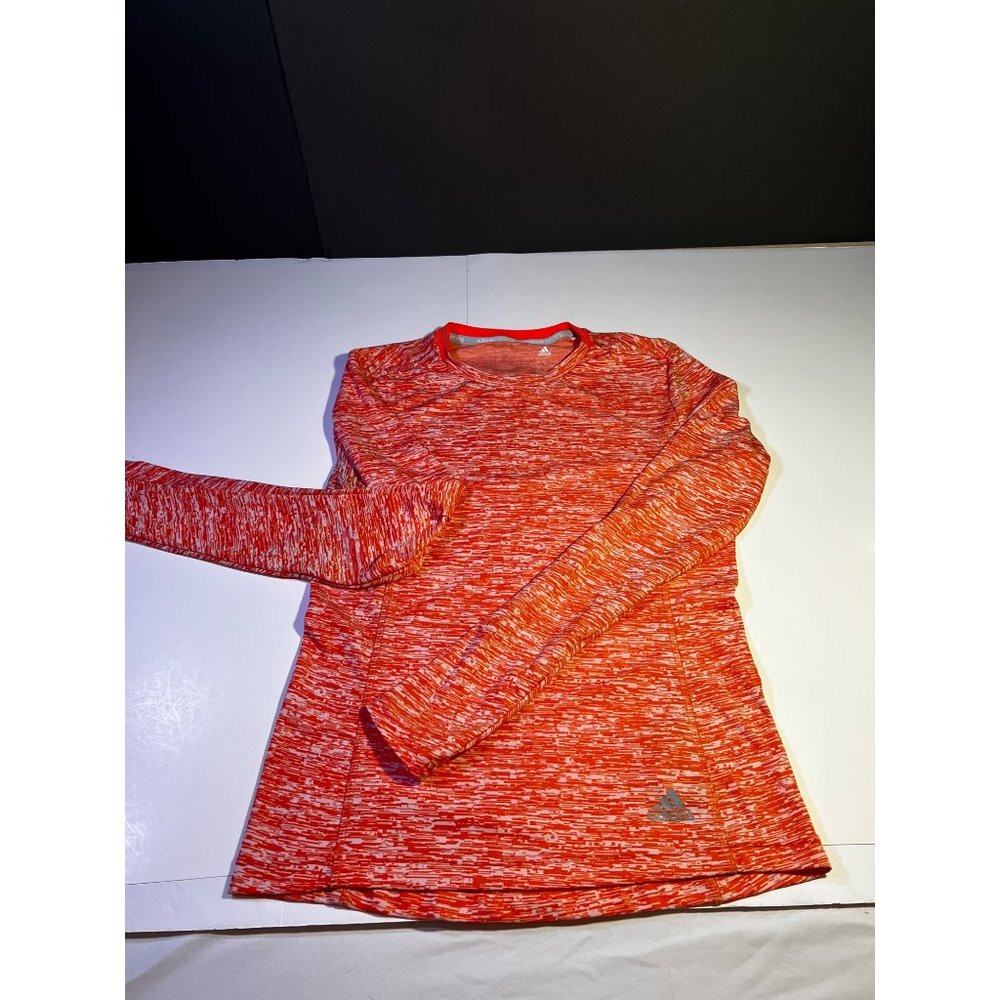 Women’s Adidas Running Sleeve with Thumb Holes Small /Army Glitch Pattern